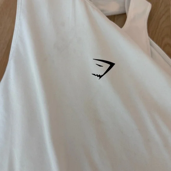 Gymshark Black and White Racerback Tank Tops - Picture 6 of 7